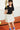 Neoprene Pleated Skirt **Cloud Dancer**