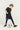 Color Blocking 2-in-1 Pants **Charcoal Black**