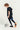 Color Blocking 2-in-1 Pants **Charcoal Black**