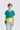 Colour Blocking Short Sleeves **Cerulean**