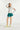 Printed Tennis Skirt **Cerulean**