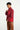 Woven Colour Blocking Jacket **Cranberry**