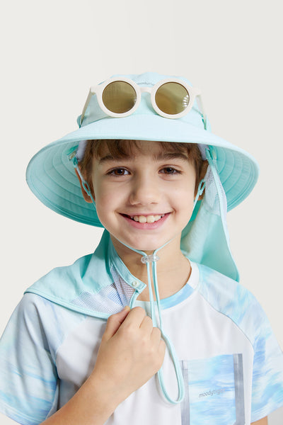 All Covered Sun Protective Hat**Blue Glass**