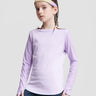 Color Block Jacquard Long Sleeve **Lavender**