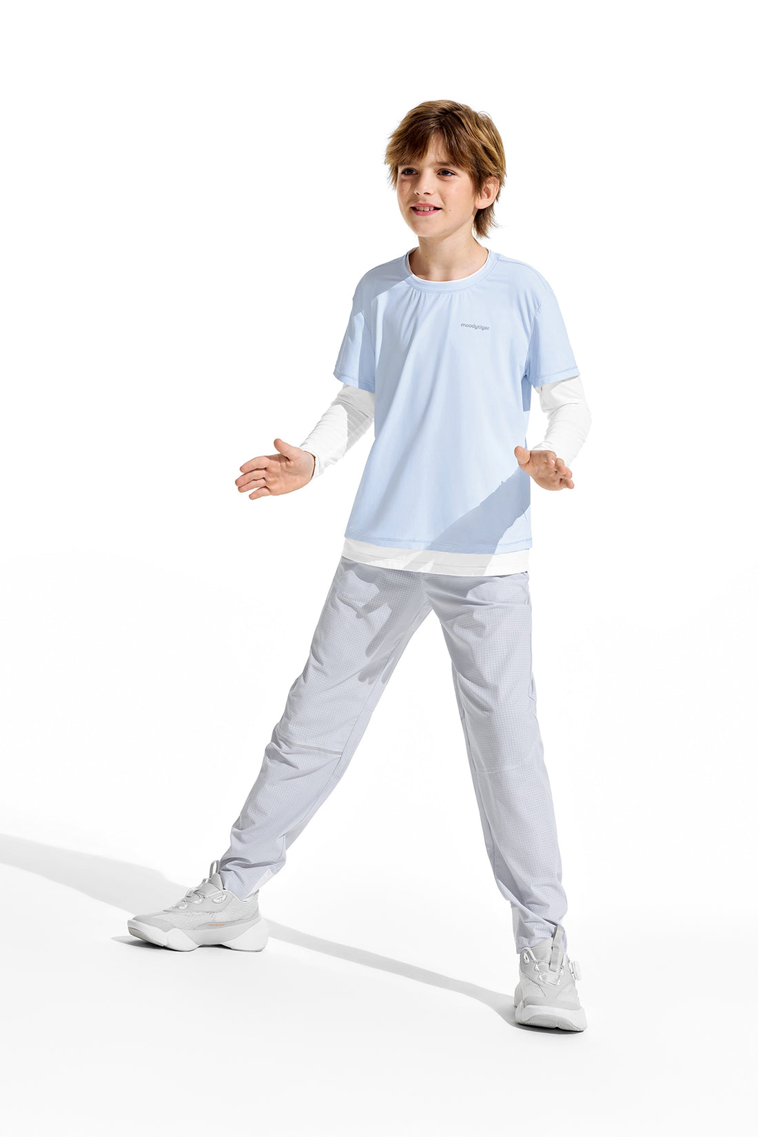 2-in-1 Long Sleeves Tee **Ice Water**