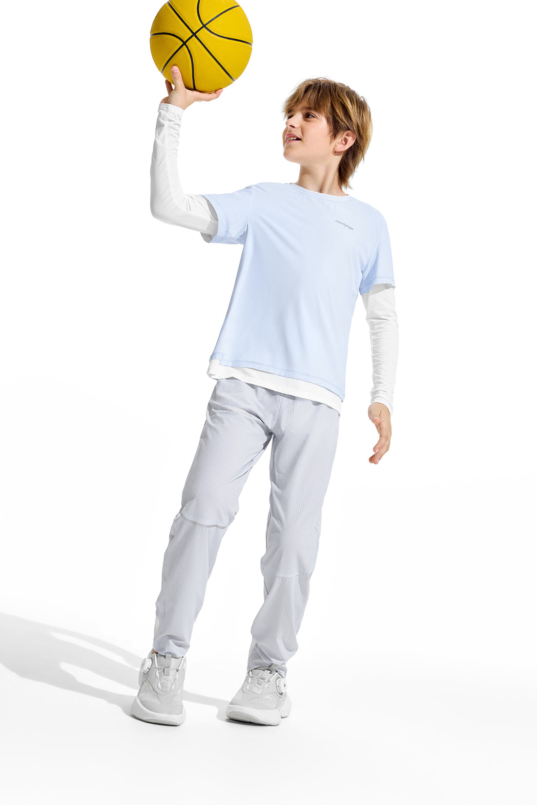 2-in-1 Long Sleeves Tee **Ice Water**