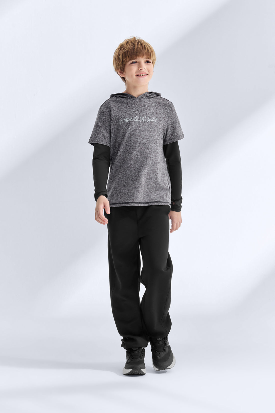 2-in-1 Long Sleeves Tee **Mocha**