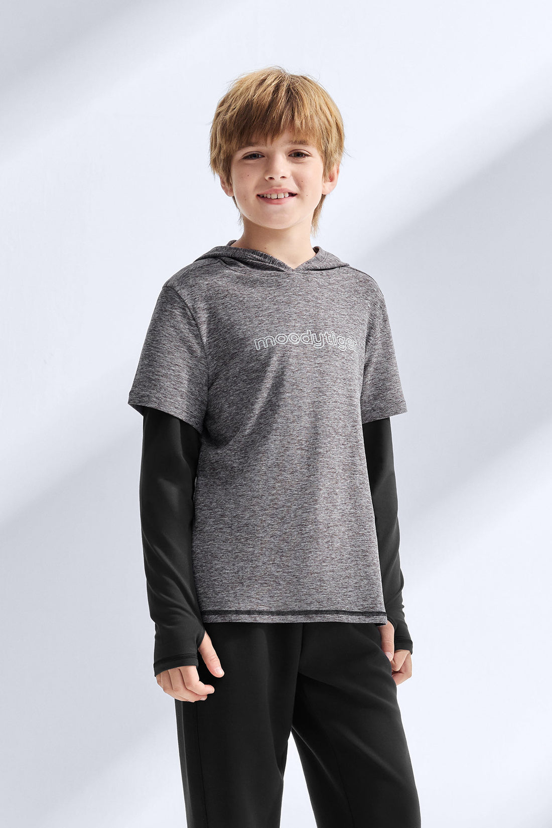 2-in-1 Long Sleeves Tee **Mocha**