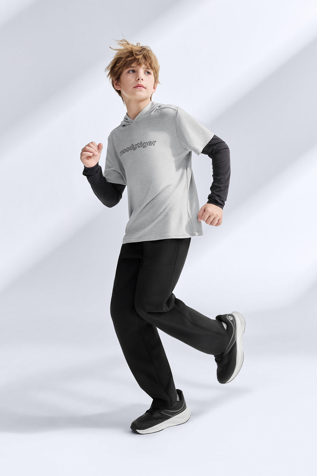2-in-1 Long Sleeves Tee **Moon Grey**