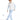 2-in-1 Long Sleeves Tee **White Blue**