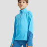 On ice Quarter Zipped Long Sleeve **Crystal Blue**