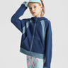 Cotton Wave Zip-Up Hoodie **Blue Wing Teal**