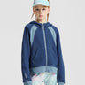 Cotton Wave Zip-Up Hoodie **Blue Wing Teal**