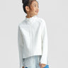 Neoprene Cropped Full Zip **Cloud Dancer**