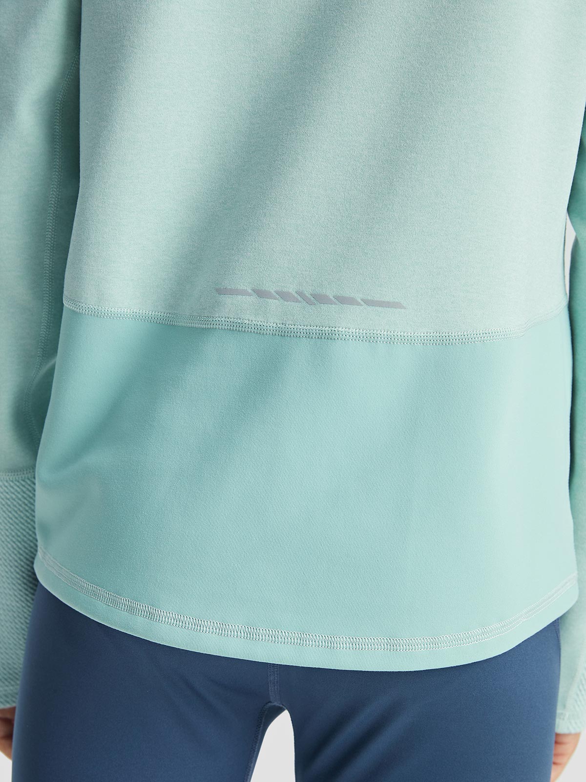 Crew Neck Color Blocking Long Sleeves