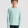 Crew Neck Color Blocking Long Sleeves **Surf Spray**