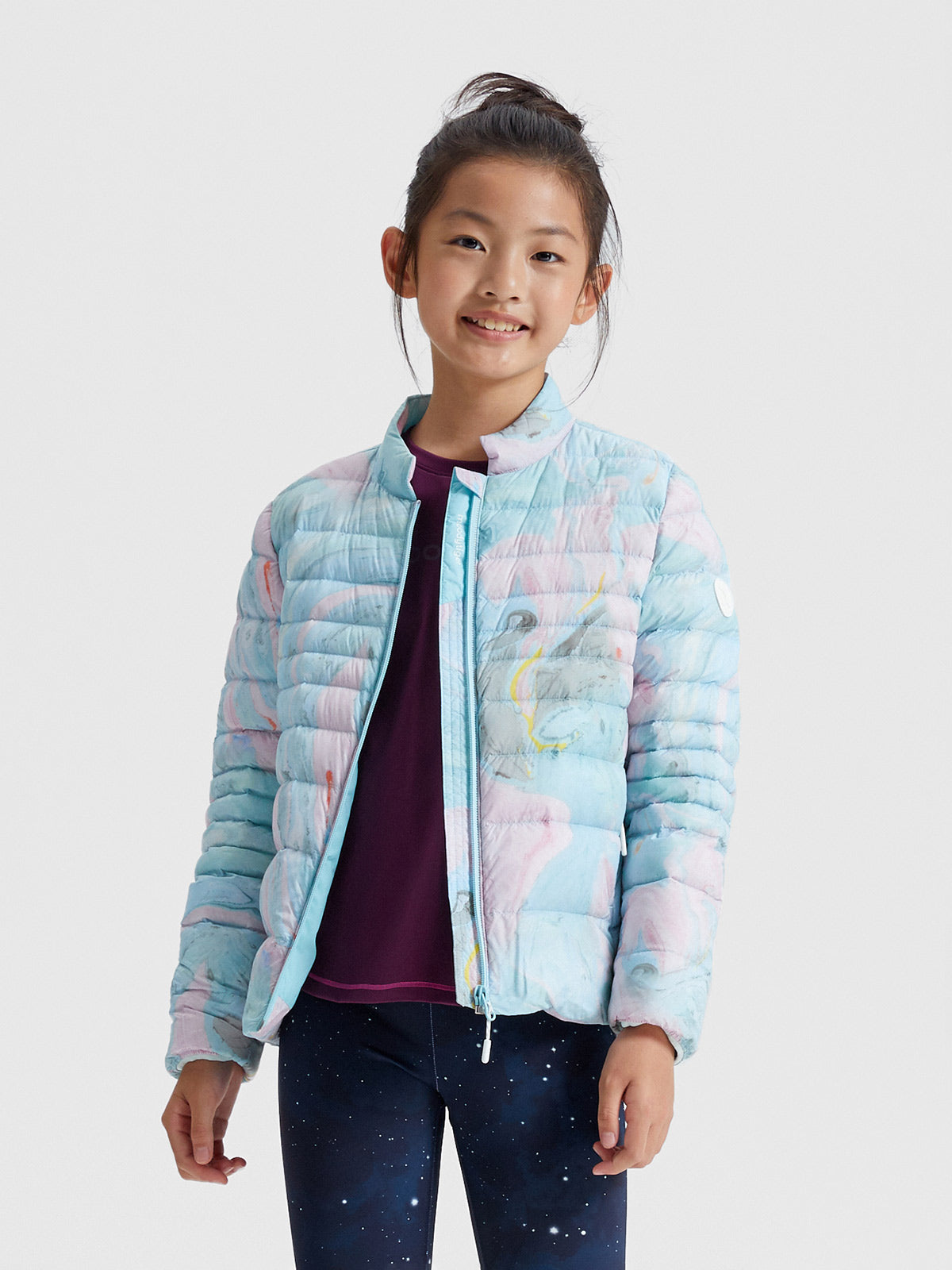 Ripples Light Down Jacket **Current Pink**