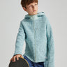 Coarse Knit Fleece Hoody **Canal Blue**