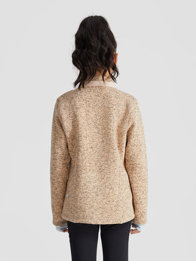 Coarse Knit Fleece Jacket