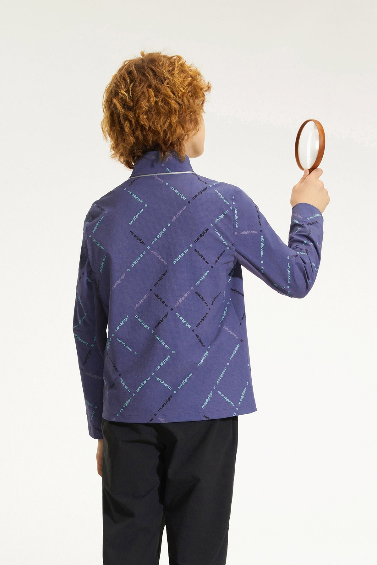 Printed Stretch Jacket **Rhythm Blue**