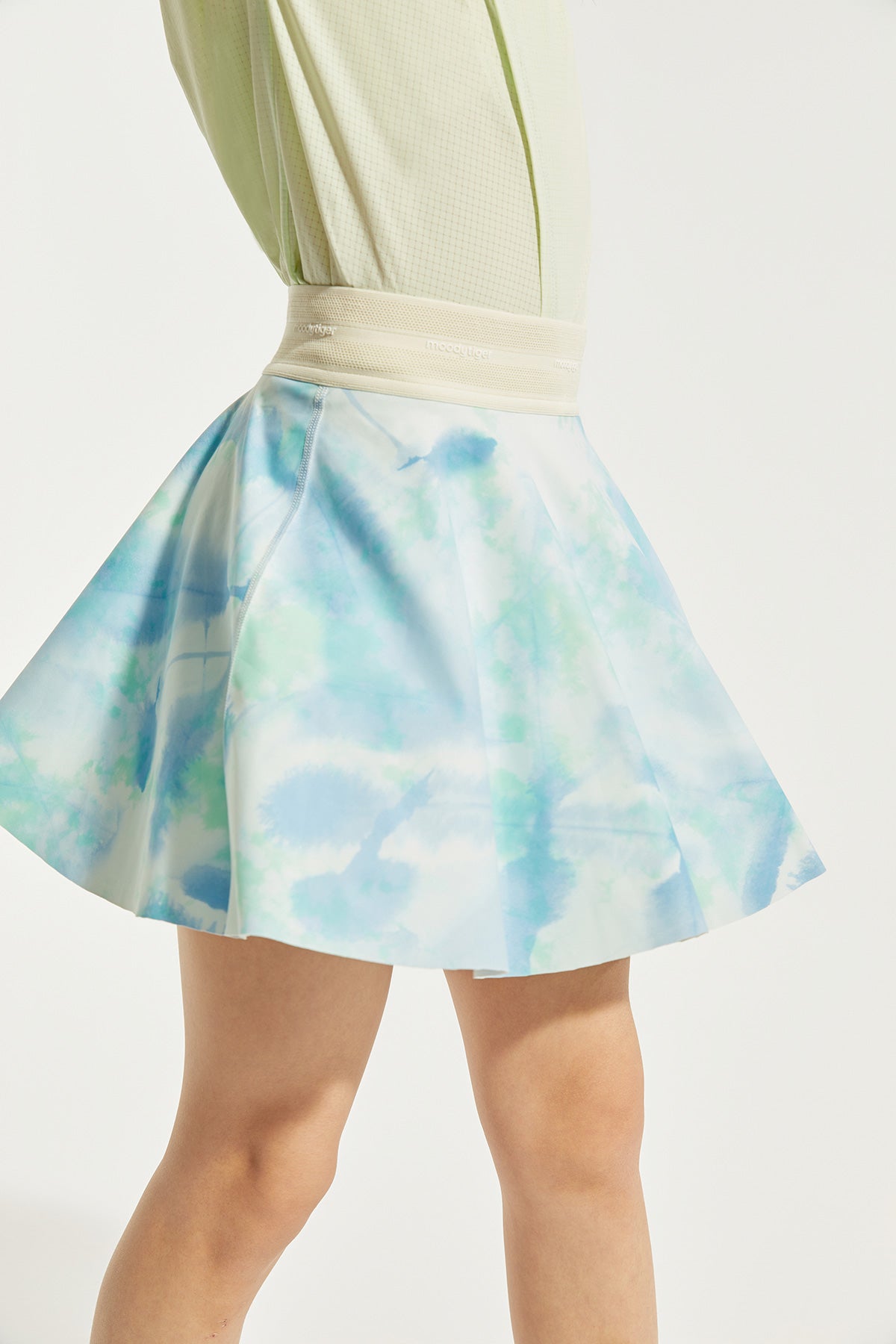 Flared Skirt**Quiet Color Blue**