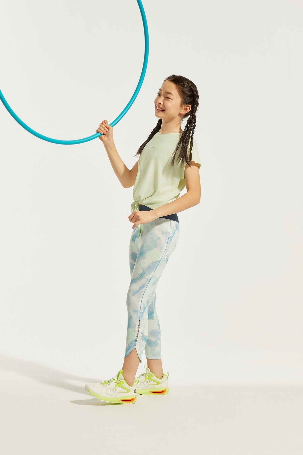 Dip-Dyed Cropped Legging **Quiet Color Blue**