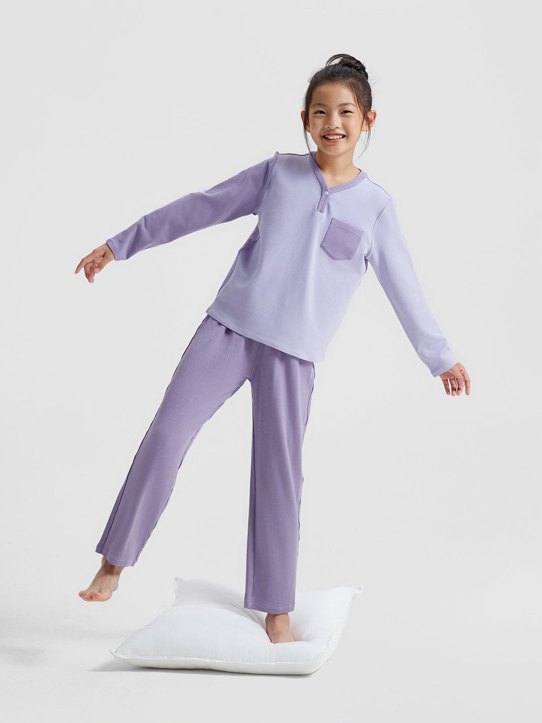 Color Block Lounge Top **Chalk Violet**
