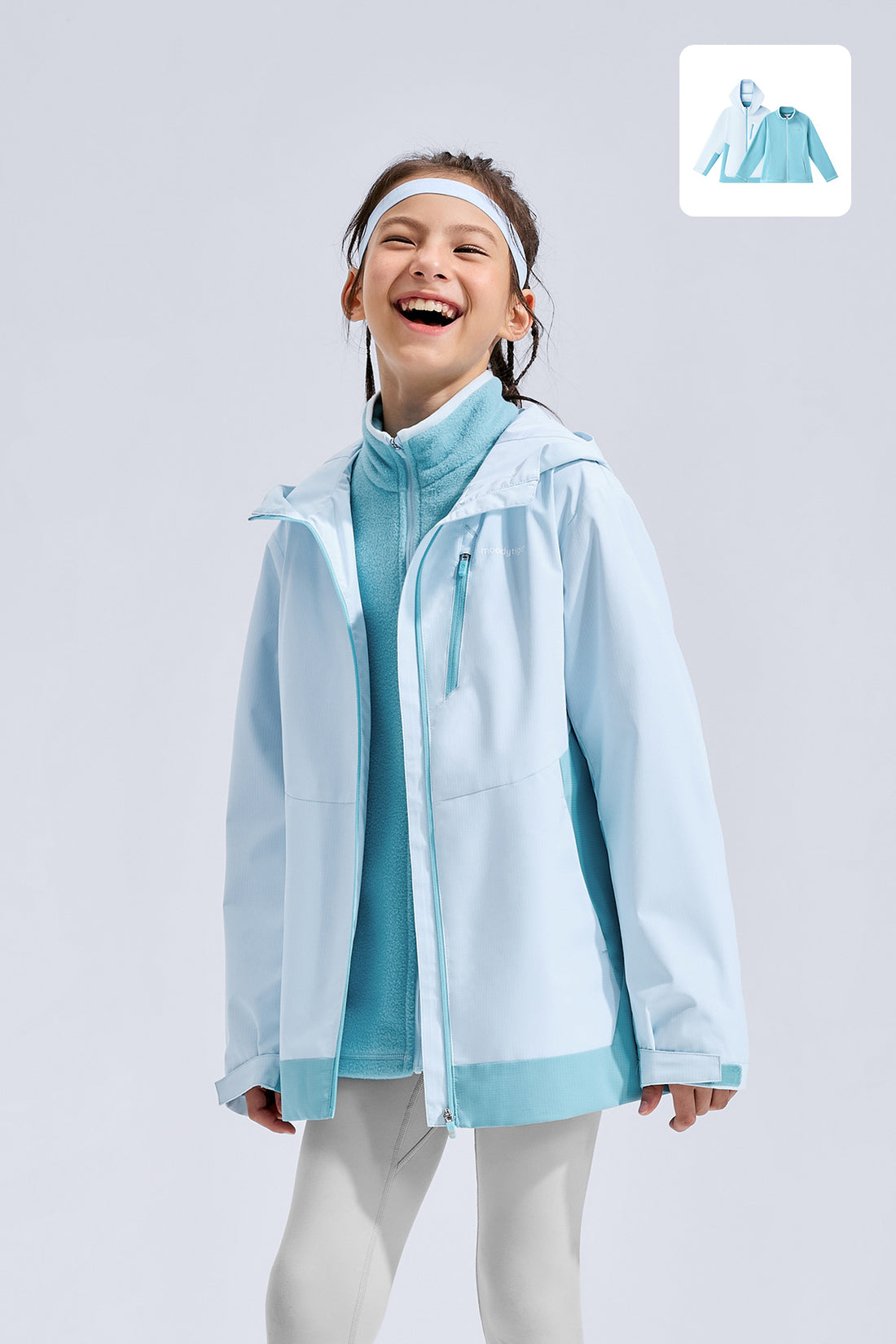 3-in-1 Fleece Jacket **Ice Water**