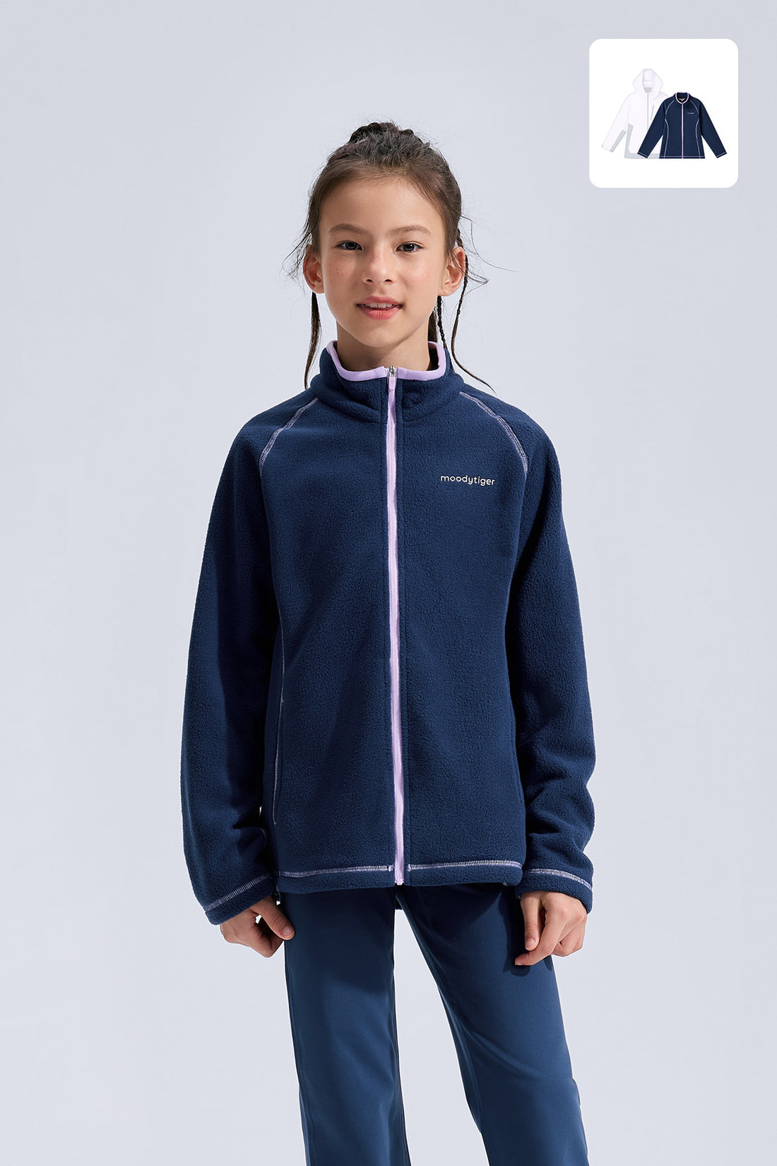 3-in-1 Fleece Jacket **Taro Purple**