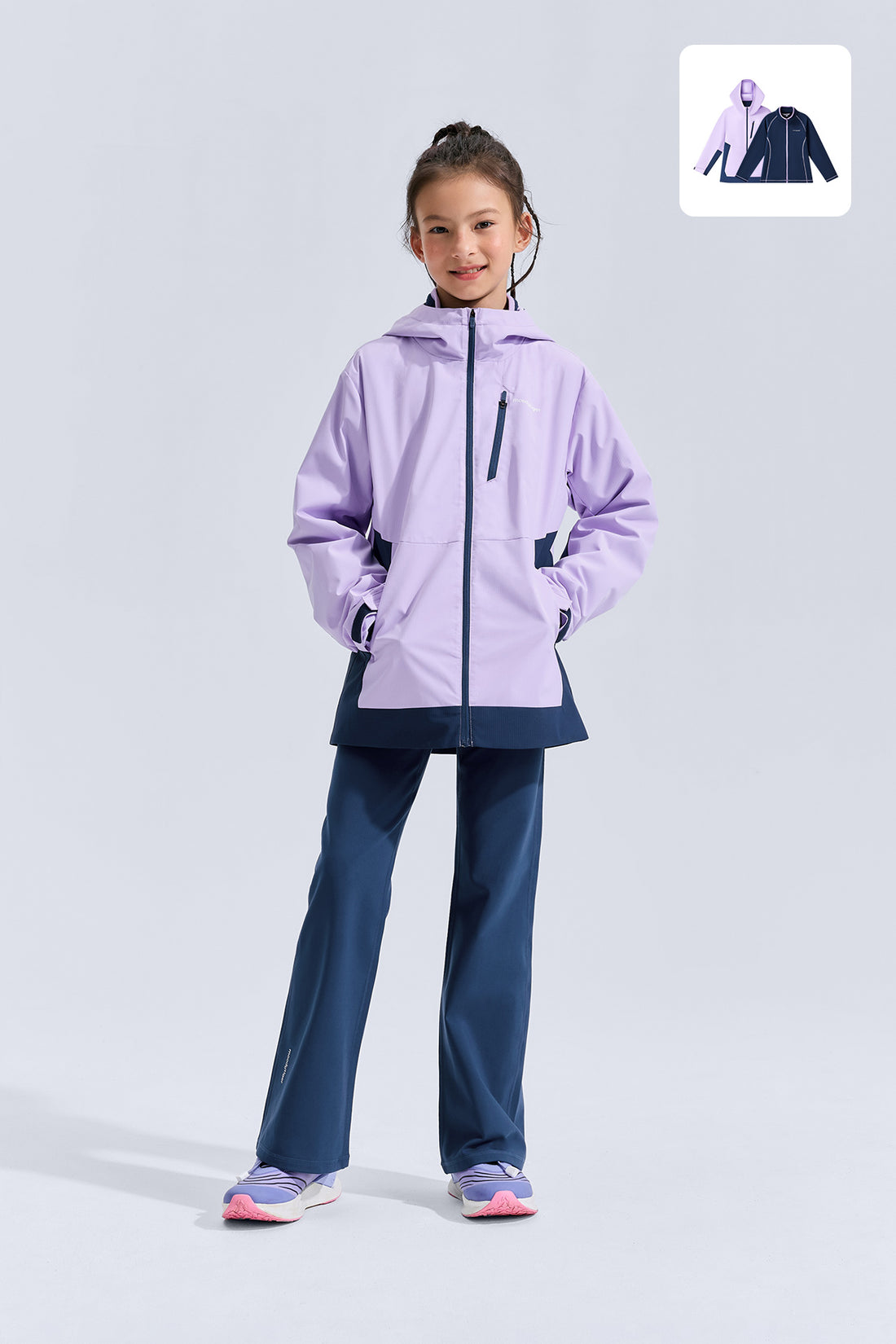 3-in-1 Fleece Jacket **Taro Purple**