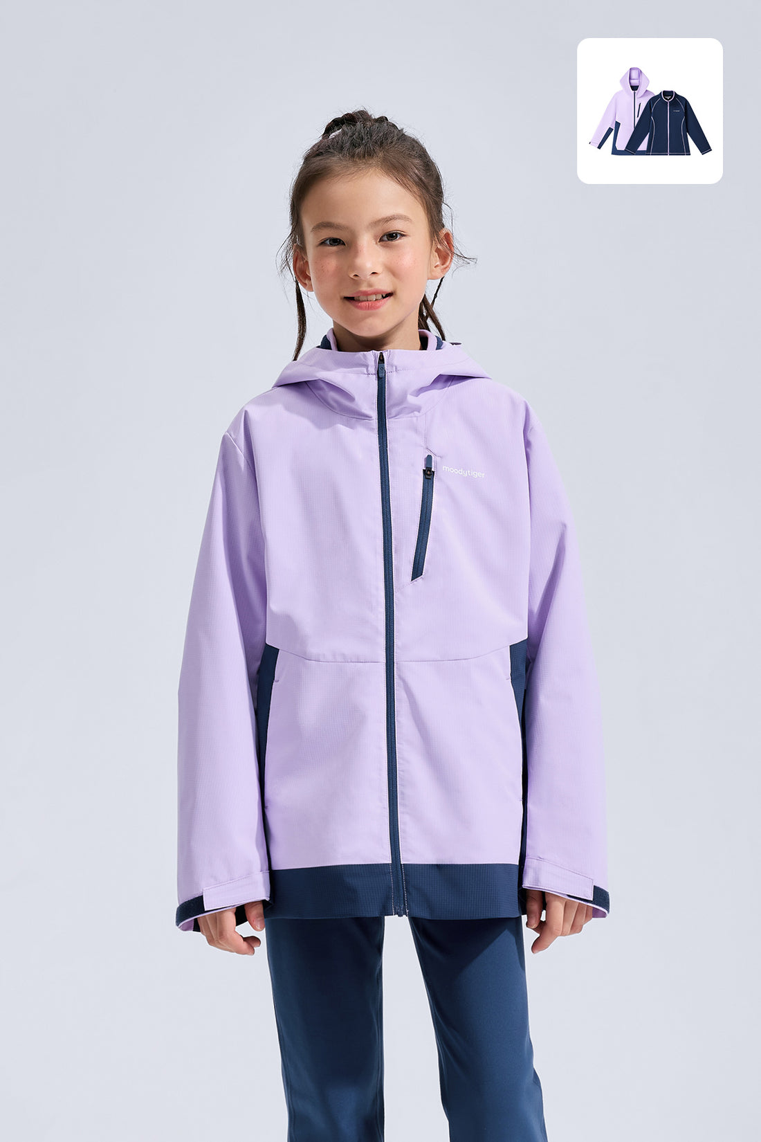 3-in-1 Fleece Jacket **Taro Purple**