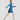 Allover Print Half Zip Dress **Blue Wing Teal**