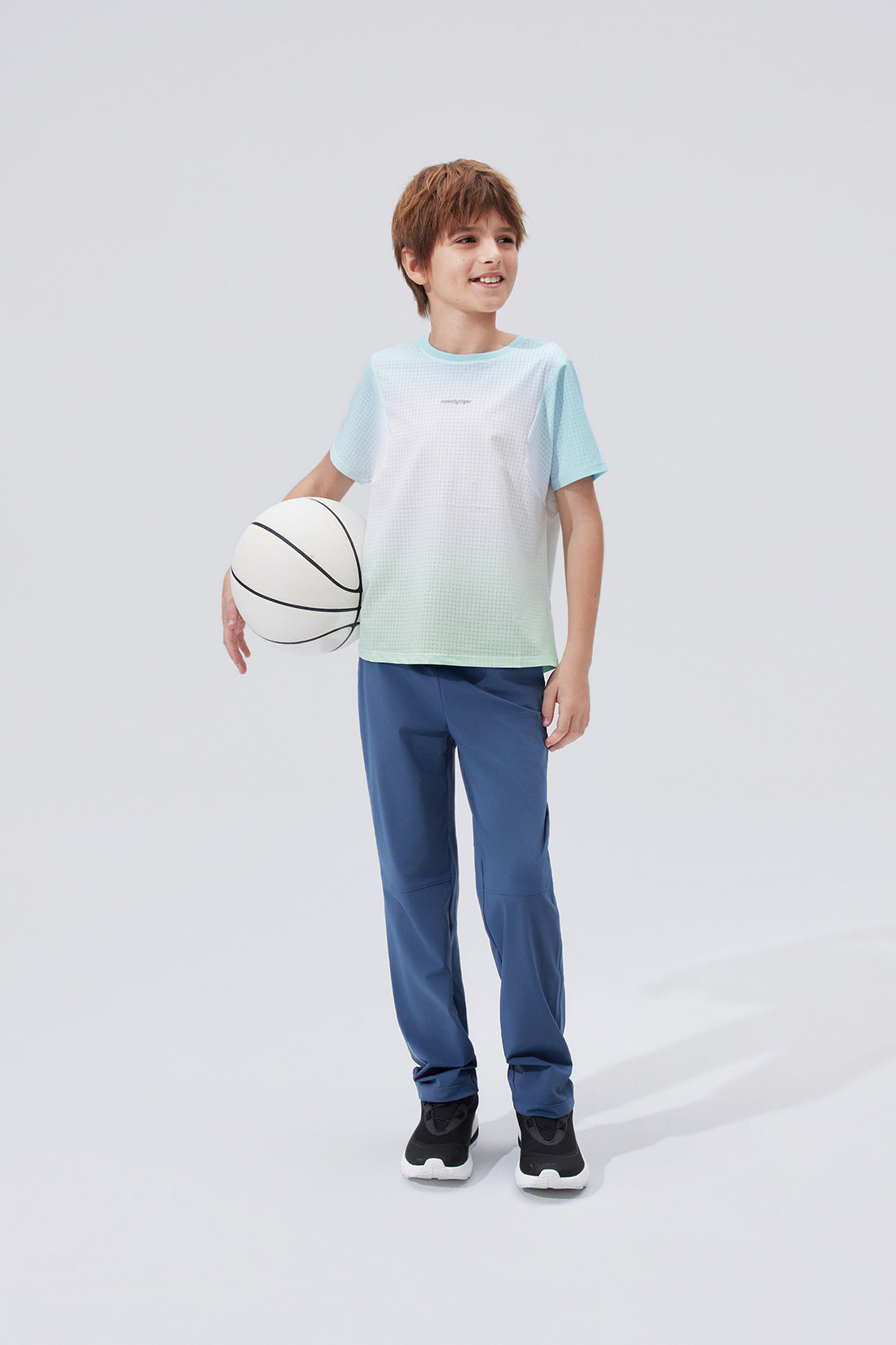 Air Supply Gradient Short Sleeve **Spectrum White Cyan**