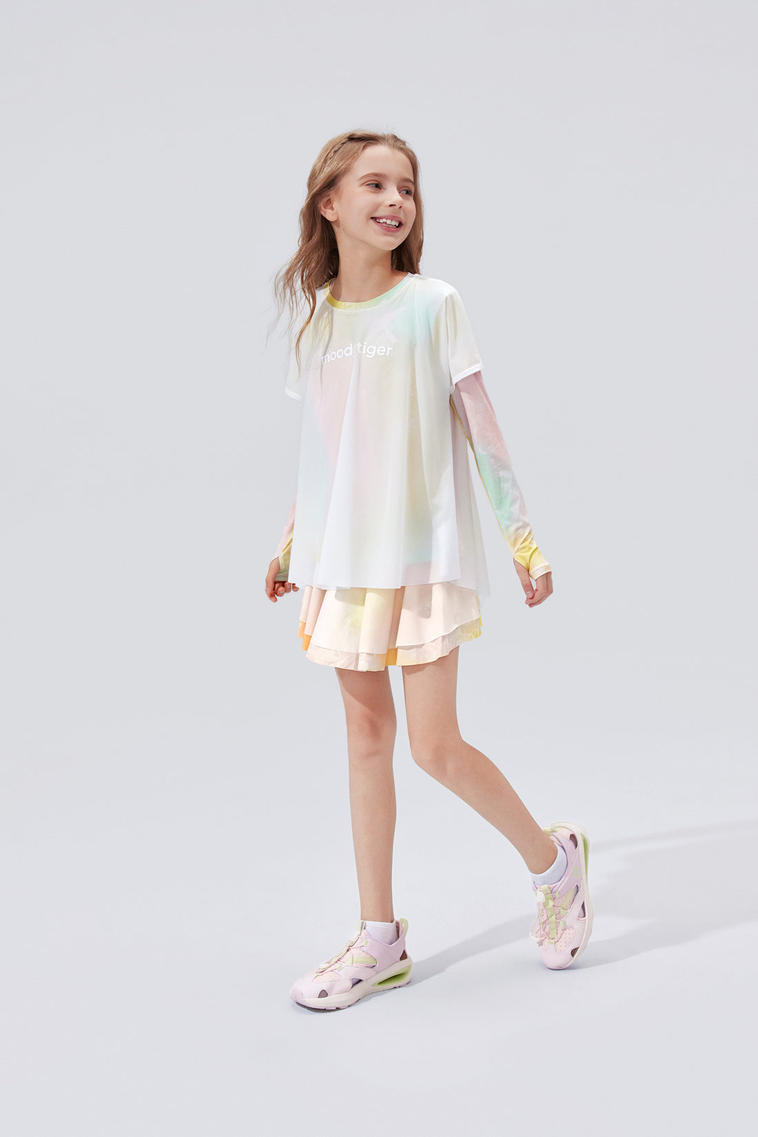Fairy Printed Skirt **Gradient Buzz Yellow**