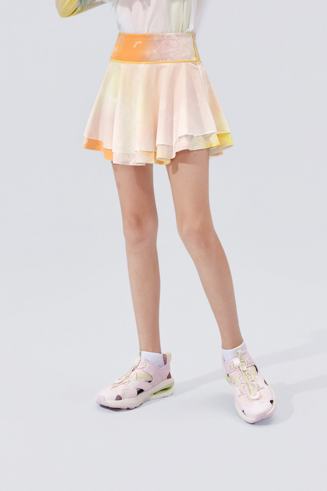 Fairy Printed Skirt **Gradient Buzz Yellow**
