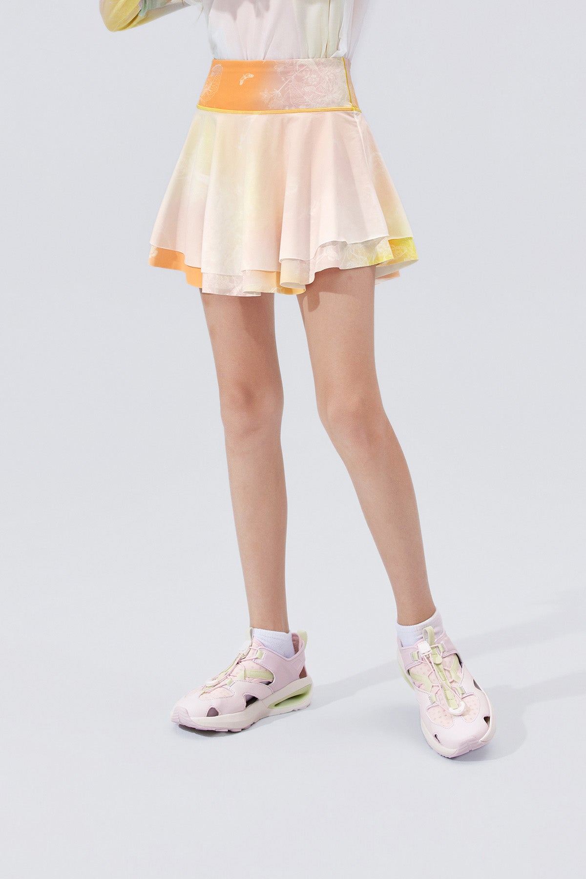 Fairy Printed Skirt **Gradient Buzz Yellow**