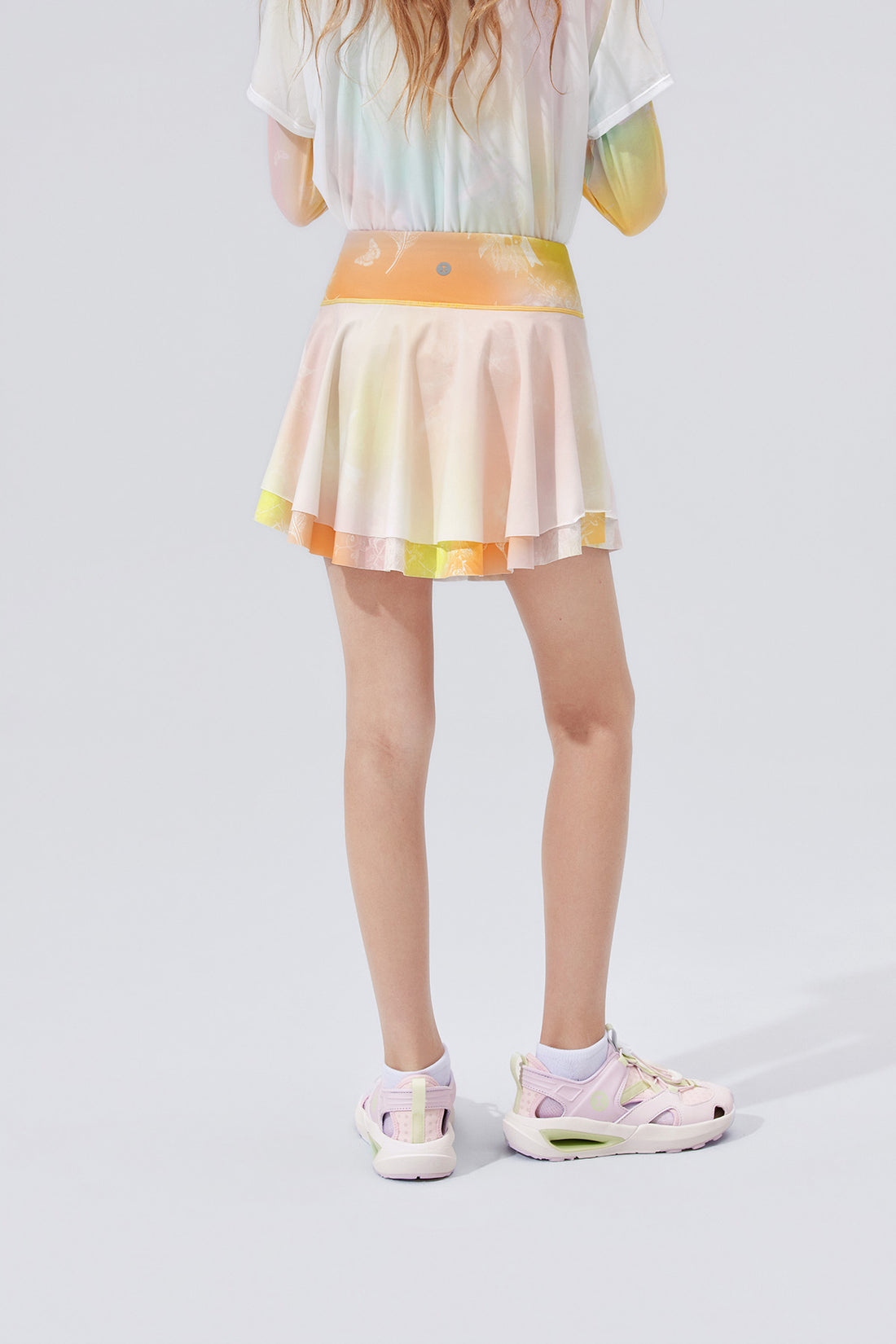 Fairy Printed Skirt **Gradient Buzz Yellow**