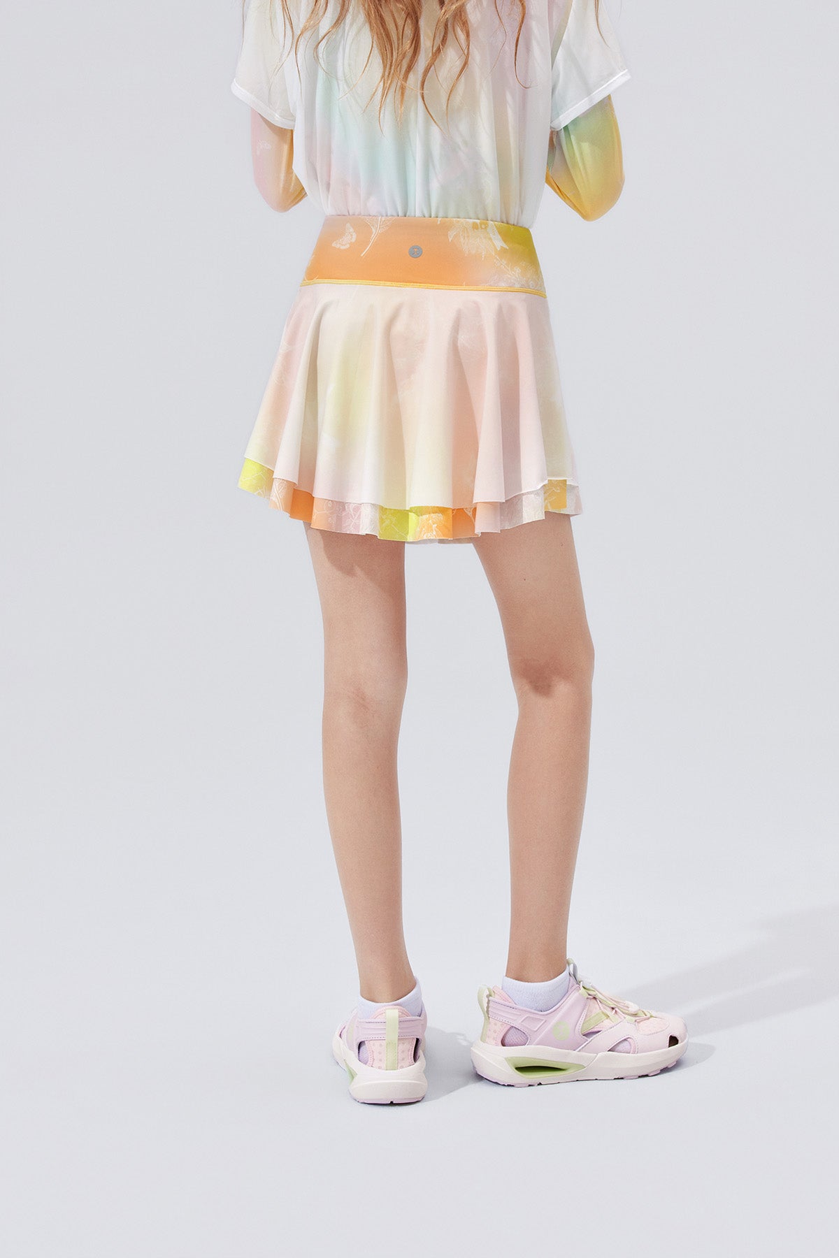 Fairy Printed Skirt **Gradient Buzz Yellow**