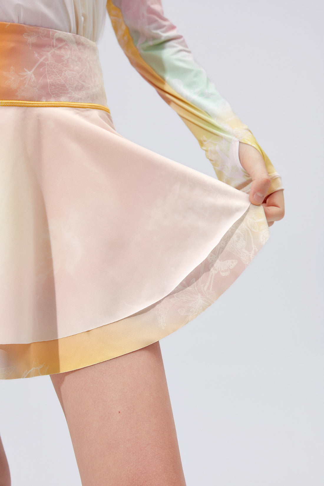 Fairy Printed Skirt **Gradient Buzz Yellow**