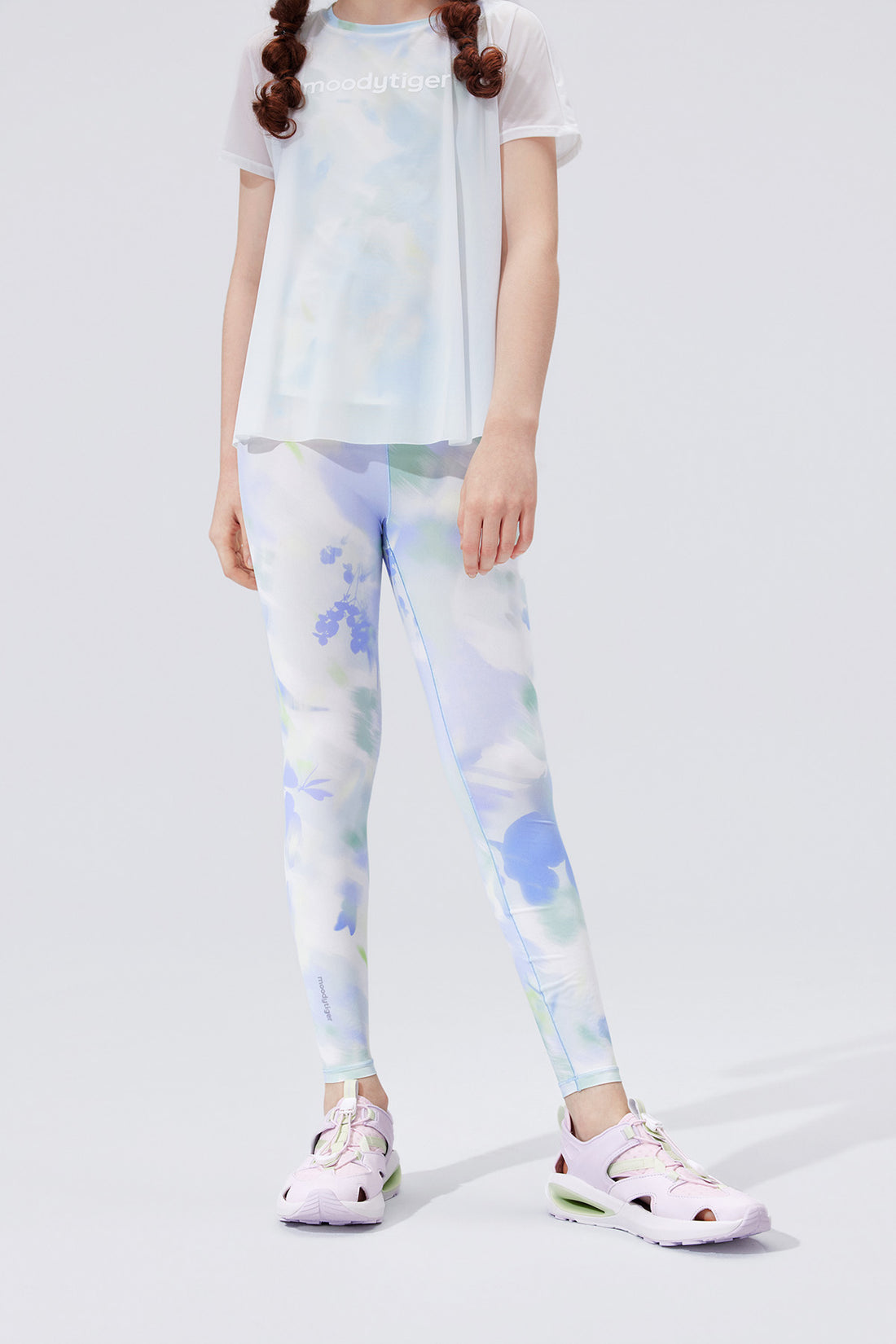 Cloudie Air Printed Leggings **Bloom Romance Blue**