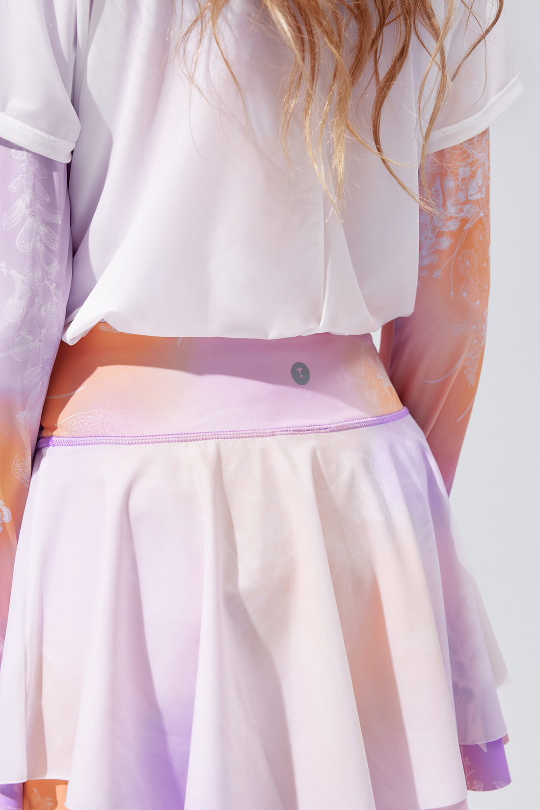 Fairy Printed Skirt **Gradient Buzz Orange**