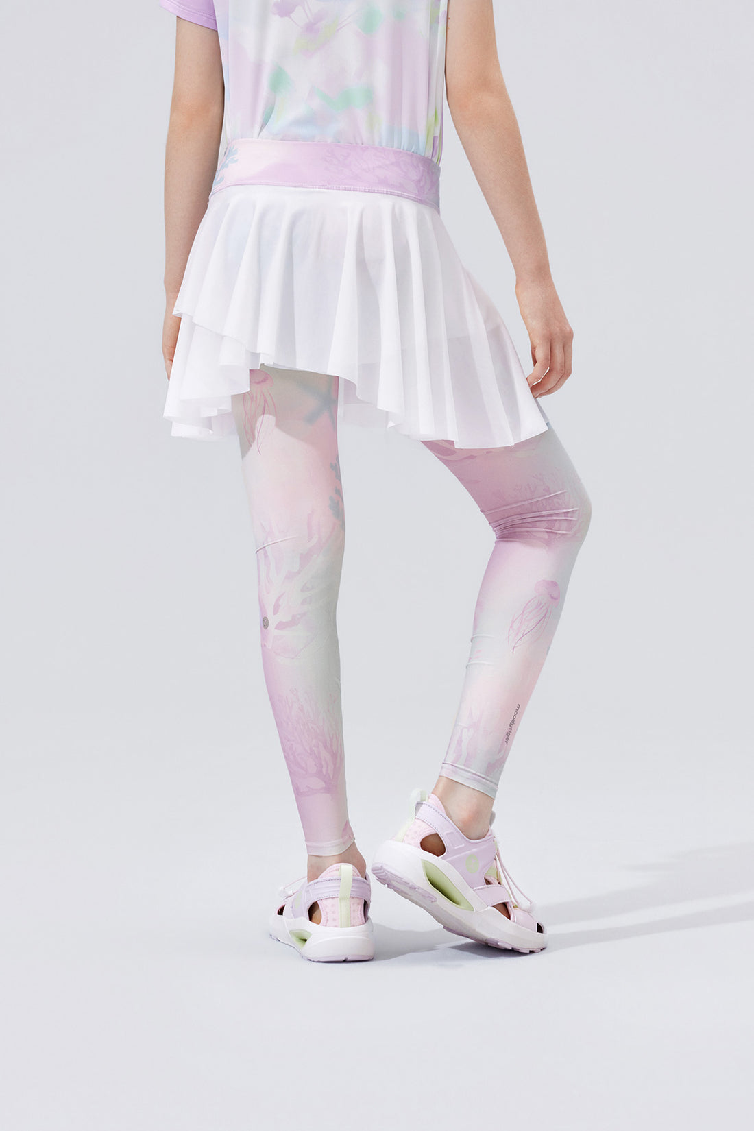Fairy 2-in-1 Leggings **Color Coral Pink Purple**