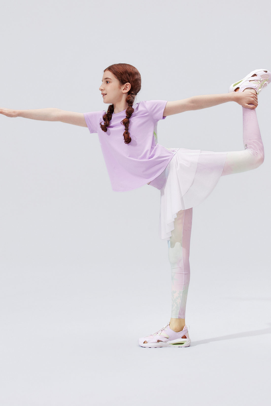 Fairy 2-in-1 Leggings **Color Coral Pink Purple**