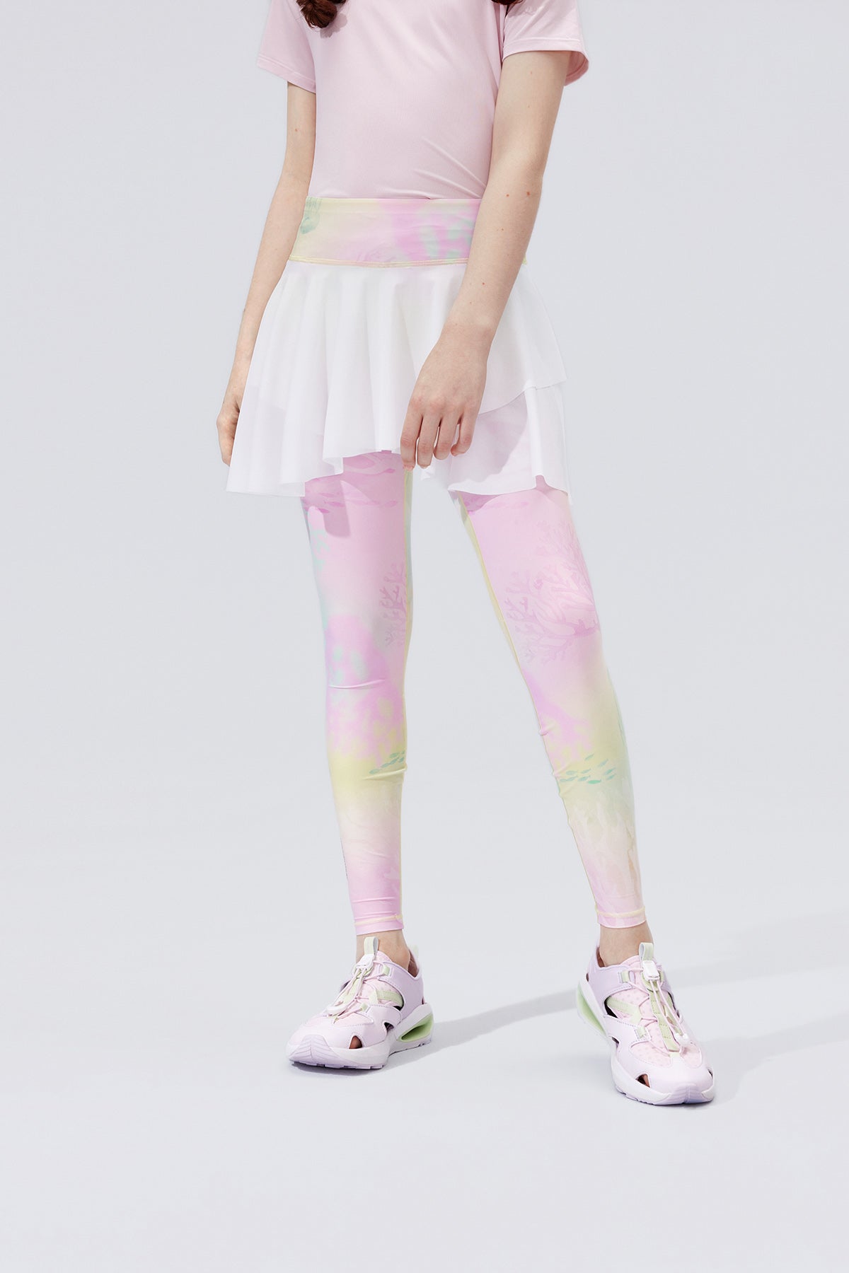 Fairy 2-in-1 Leggings **Color Coral Yellow**
