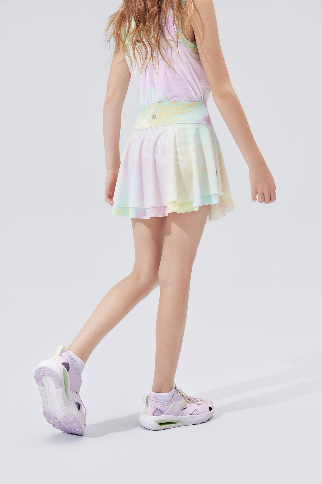Fairy Printed Skirt **Color Coral Yellow**