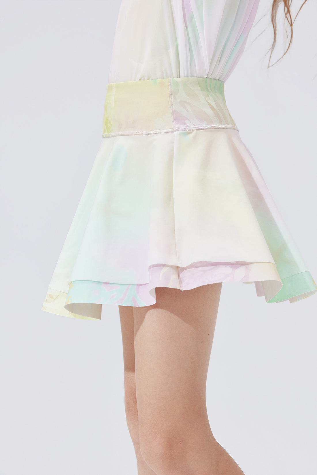 Fairy Printed Skirt **Color Coral Yellow**