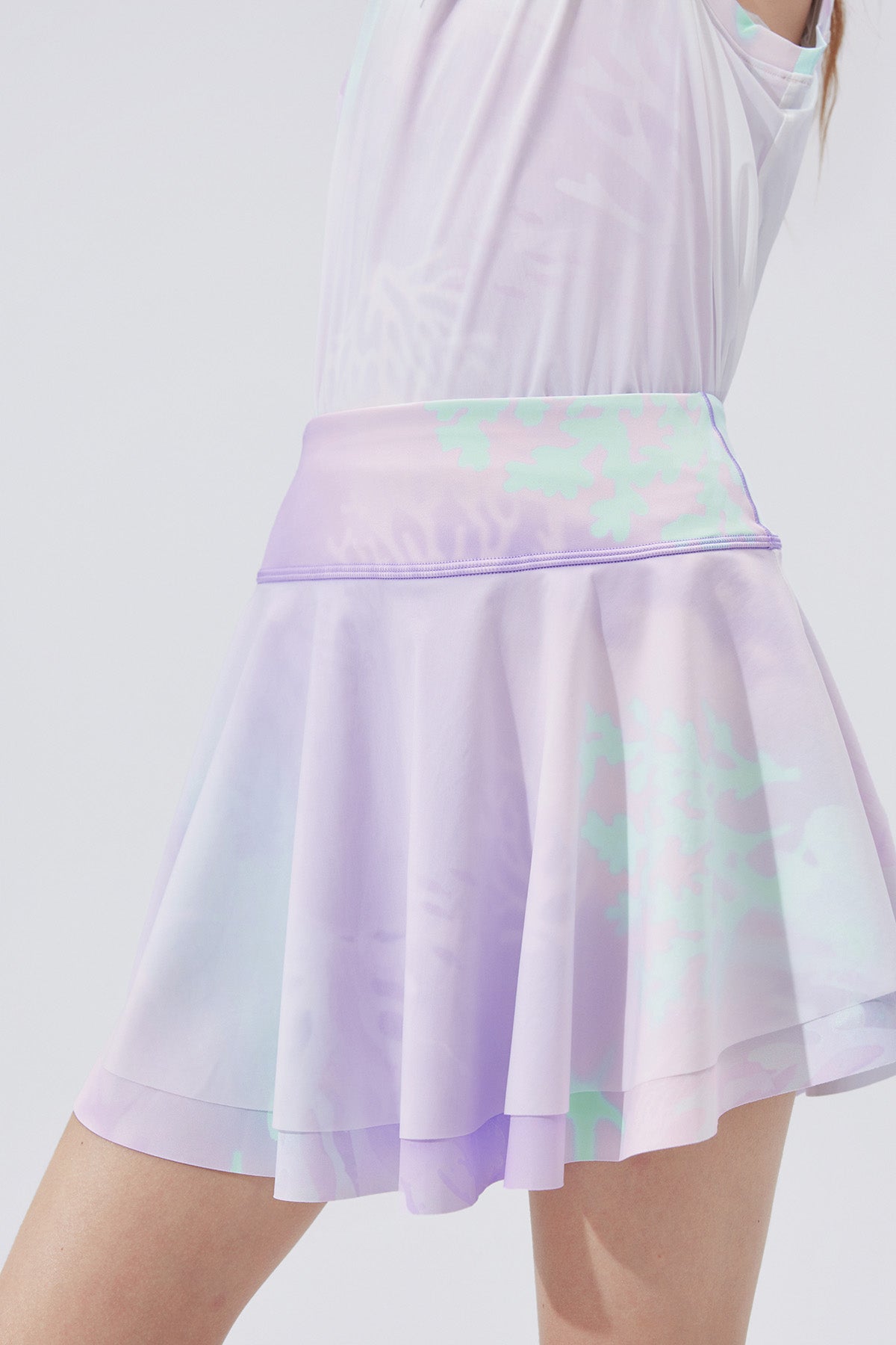Fairy Printed Skirt **Color Coral Pink Purple**