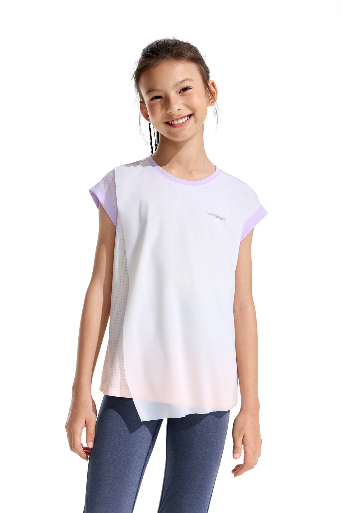 Air Supply 2 Layers Short Sleeve **Rose Quartz Purple**