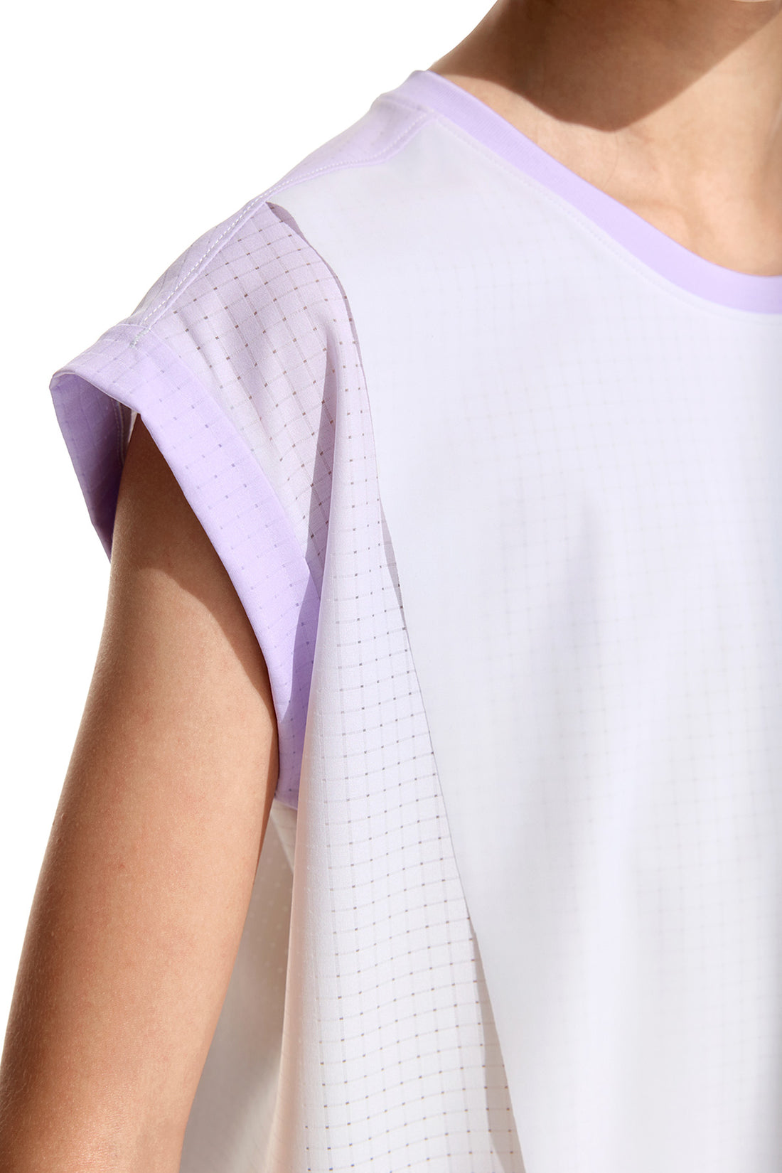 Air Supply 2 Layers Short Sleeve **Rose Quartz Purple**