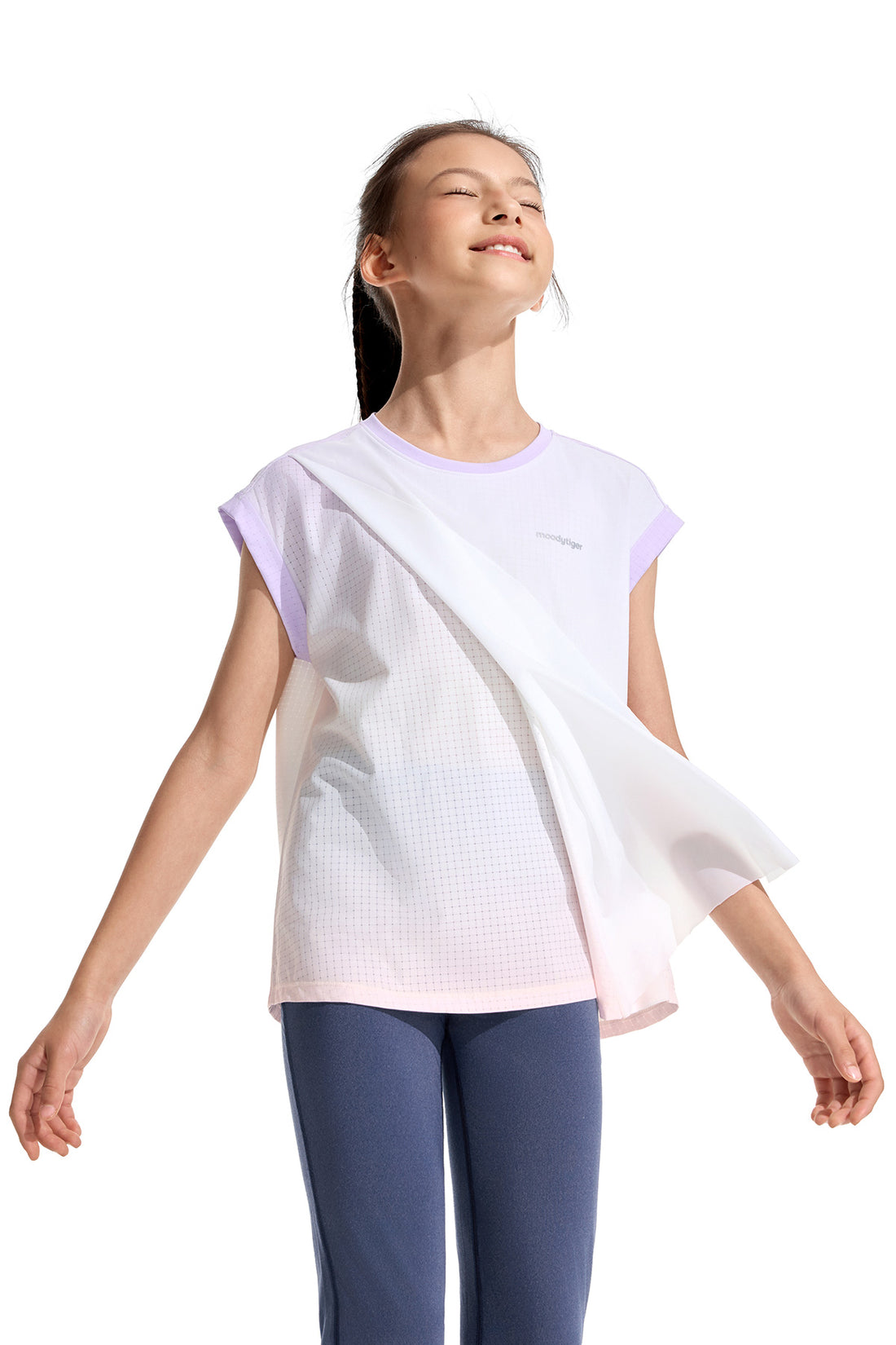 Air Supply 2 Layers Short Sleeve **Rose Quartz Purple**